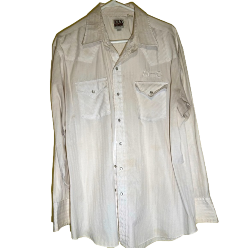 Ely Cattleman western pearl snap shirt.